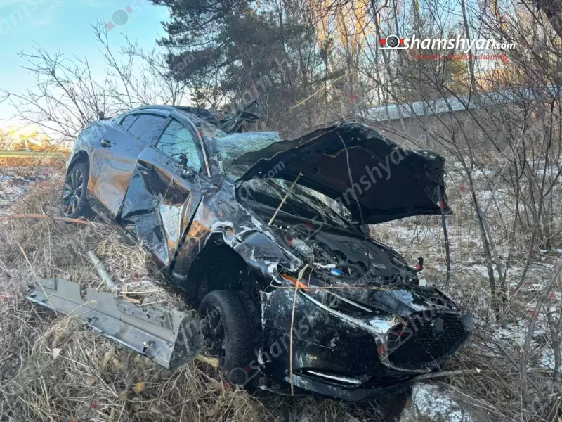 Գեղարքունիքում «Mazda»-ն բախվել է ծառերին ու հայտնվել դաշտում. 24-ամյա ՊՆ ծառայողի մարմինը ավտոմեքենայից դուրս են բերել փրկարարները