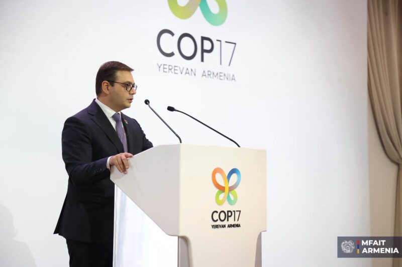 ԱԳ փոխնախարարը ներկայացրել է կենսաբազմազանության ֆինանսավորման երևանյան նախաձեռնությունը