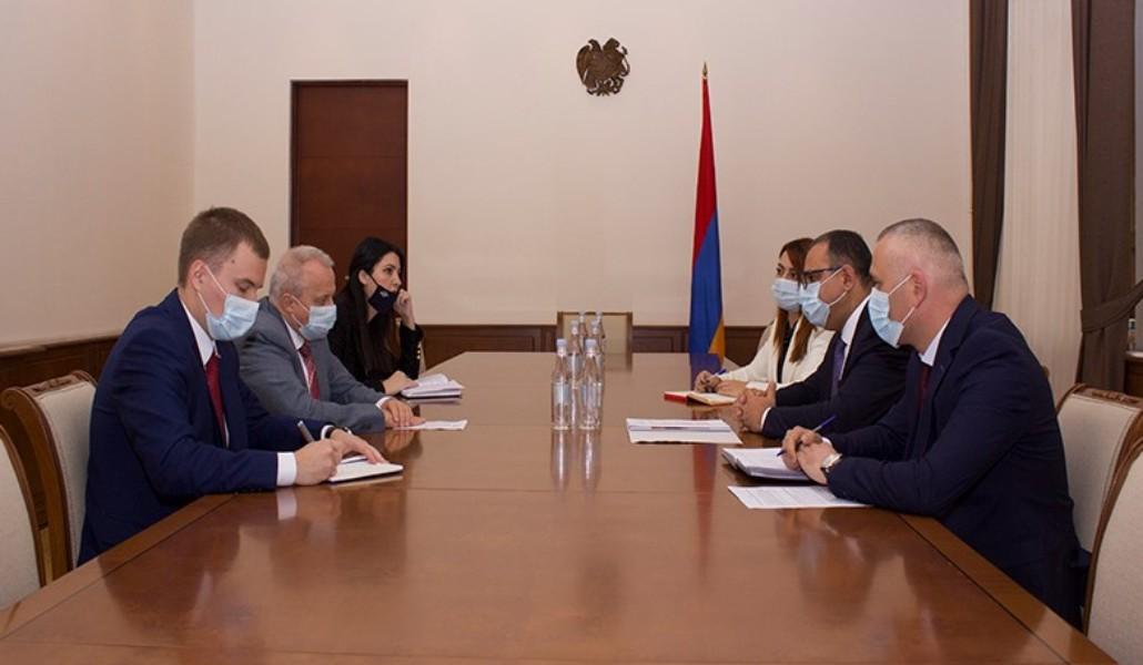 Տիգրան Խաչատրյանը եւ Սերգեյ Կոպիրկինը քննարկել են հայ-ռուսական տնտեսական համագործակցությանն առնչվող հարցեր