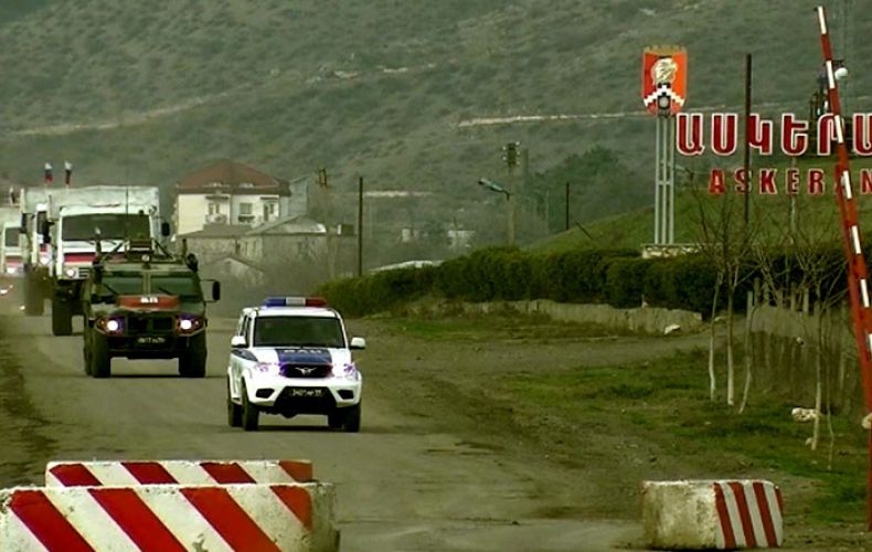 Ռուս խաղաղապահները 60 տոննա բեռով իններորդ շարասյունն են ուղեկցել Քարվաճառի շրջան