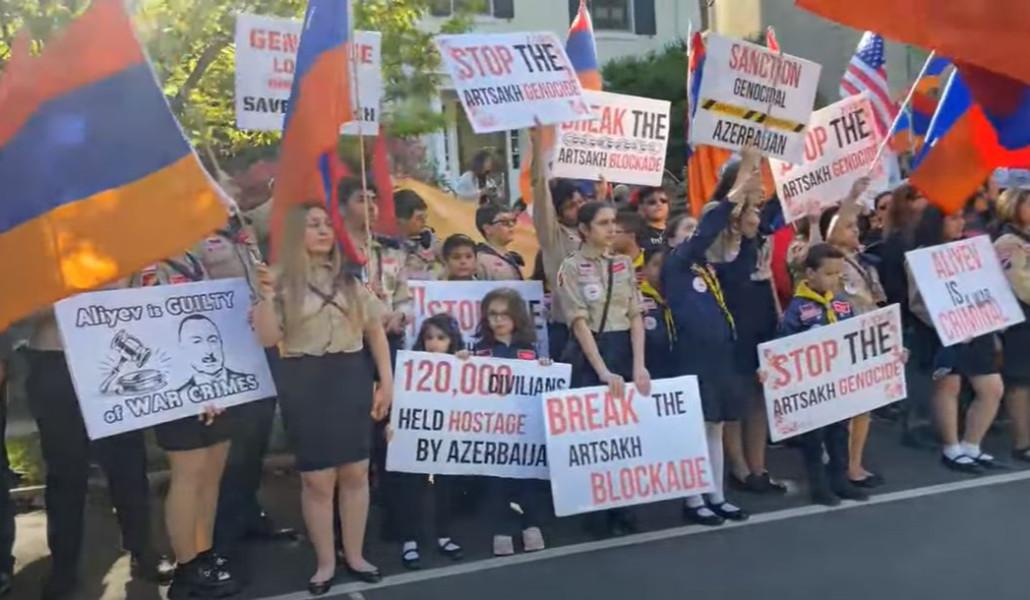 Թուրքիայի և Ադրբեջանի ցեղասպանական գործողությունները դատապարտող արդարության երթ Վաշինգտոնում (տեսանյութ)
