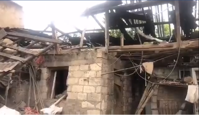 Ադրբեջանական հրետակոծությունից վնասվել է Չինարի գյուղի հացի փուռը և հարակից տունը (տեսանյութ)