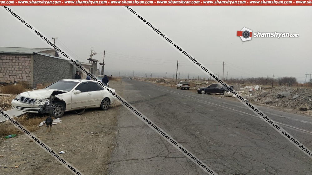 Ավտովթար Արարատի մարզում. բախվել են Mercedes-ն ու Opel Vectra-ն, կան վիրավորներ
