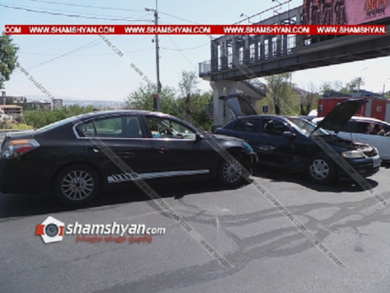 Ավտովթար Երևանում․ բախվել են Nissan-ն ու Opel-ը․ կան վիրավորներ