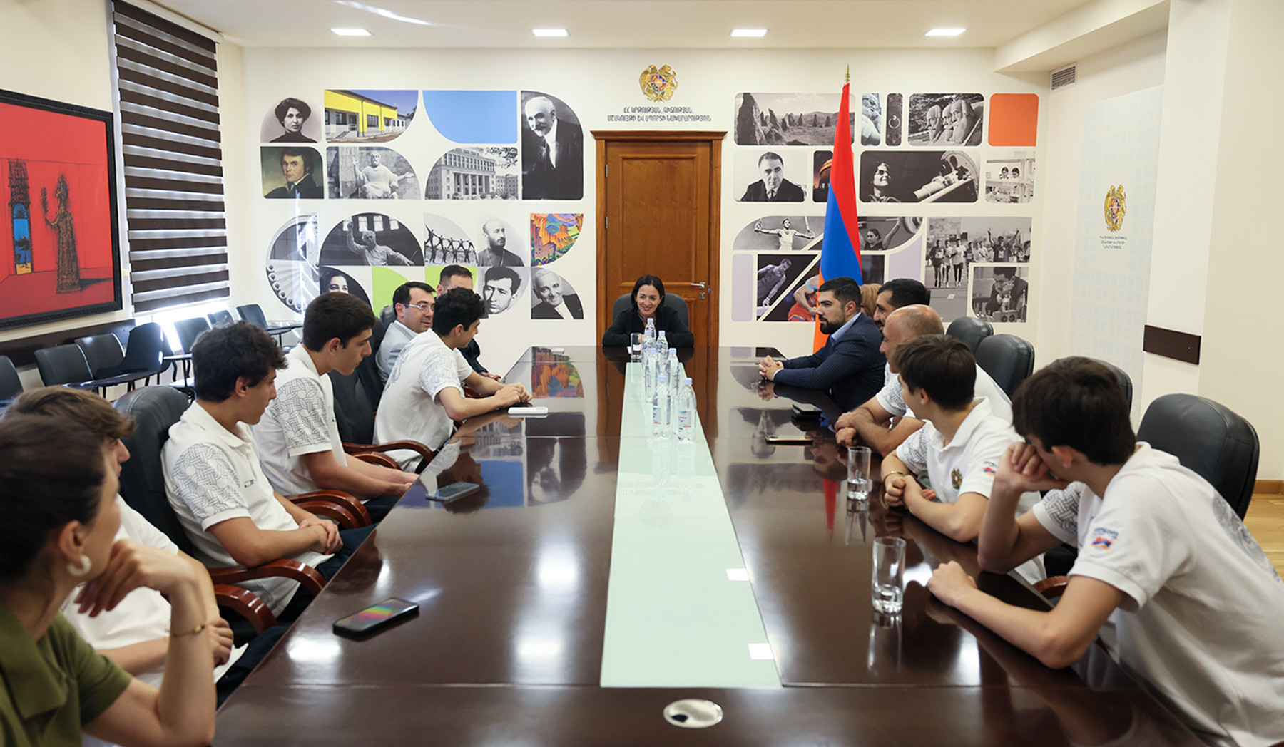 Ժաննա Անդրեասյանն ընդունել է Հայաստանի մինչև 16 տարեկանների բասկետբոլի թիմին