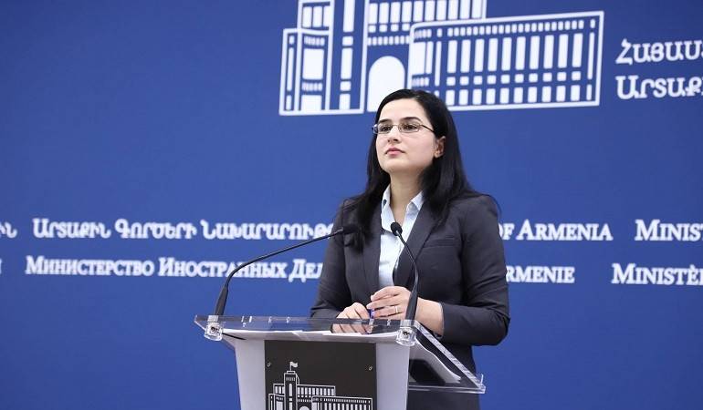 ԱԳՆ մամուլի խոսնակի պատասխանը Ադրբեջանում ոչ կառավարական կազմակերպության ներկայացուցչի՝ դեսպանների հետ հանդիպման վերաբերյալ հարցին