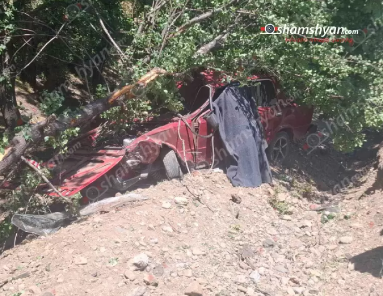 Երևան-Երասխ-Մեղրի ճանապարհին «ՎԱԶ 2101»-ը դուրս է եկել երթևեկելի գոտուց, բախվել ծառերին. կա զnh և տուժած