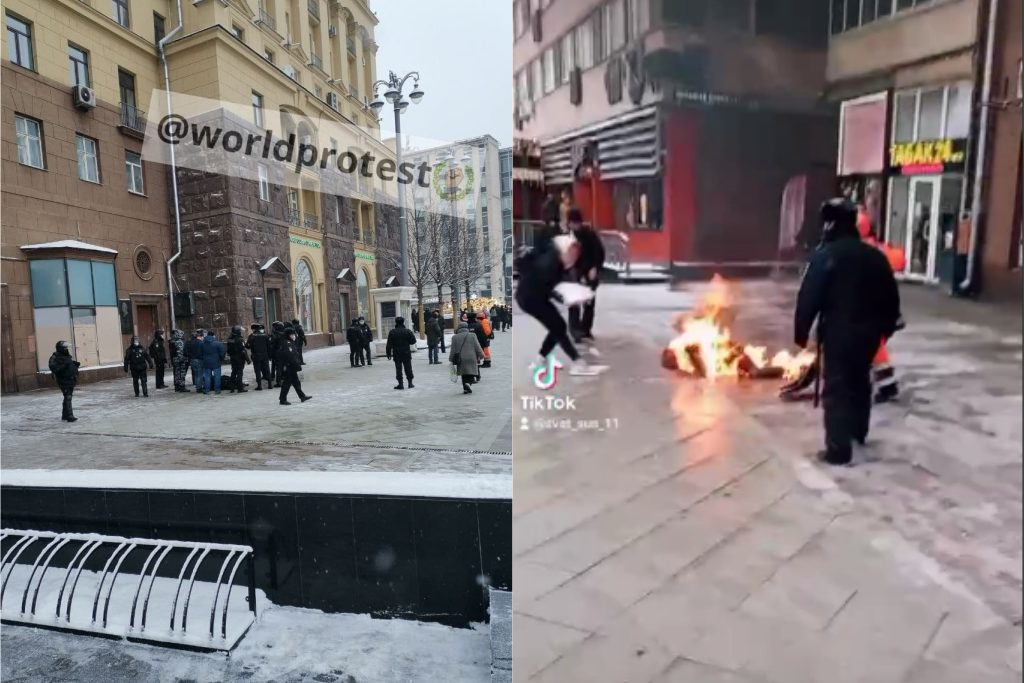 Մոսկվայում քաղաքացին փորձել է ինքնահրկիզում կատարել