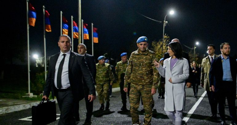 Գերմանիայի ԱԳ նախարարն այցելել է Հայաստանի ԶՈւ խաղաղապահ բրիգադ (տեսանյութ)