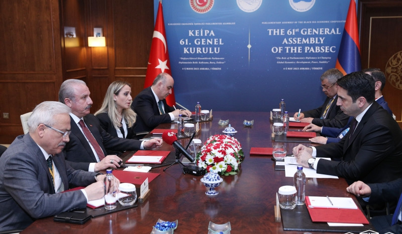 Հայկական կողմը խաղաղության օրակարգով է առաջնորդվում և չի շեղվելու այդ օրակարգից. Ալեն Սիմոնյանը՝ Թուրքիայի խորհրդարանի նախագահին