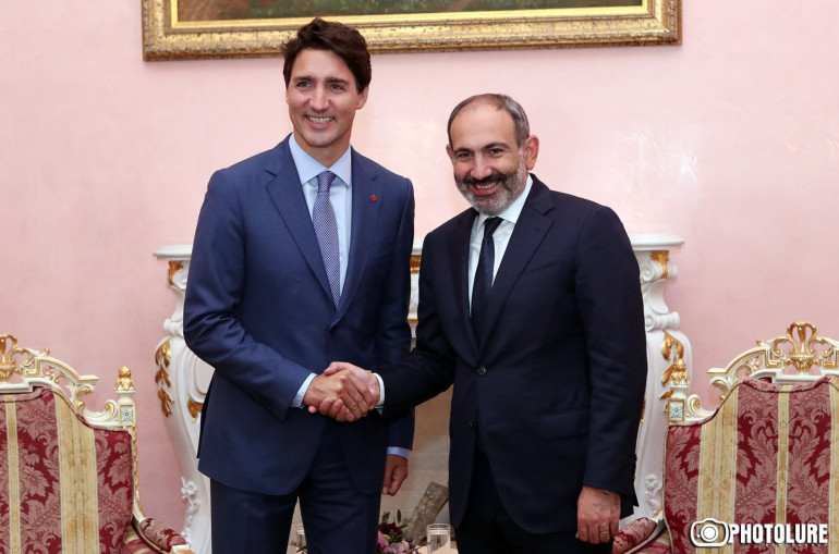 Премьер-министр Пашинян направил поздравительное послание премьер-министру Канады