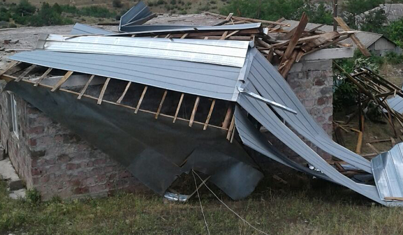 Ուժեղ փոթորիկի պատճառով մեծ վնասներ են պատճառվել Նոյեմբերյան քաղաքին, գյուղերին. Տավուշի մարզպետ