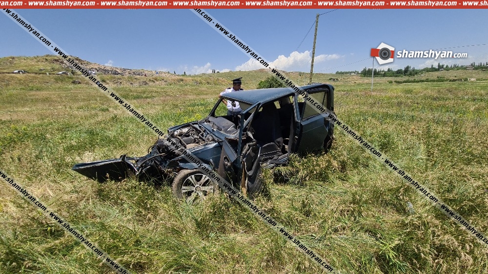 Արտակարգ դեպք՝ Արագածոտնի մարզում. Արտաշավանի գյուղապետարանի դիմացից փախցրած ավտոմեքենան վթարի է ենթարկվել, կա վիրավոր