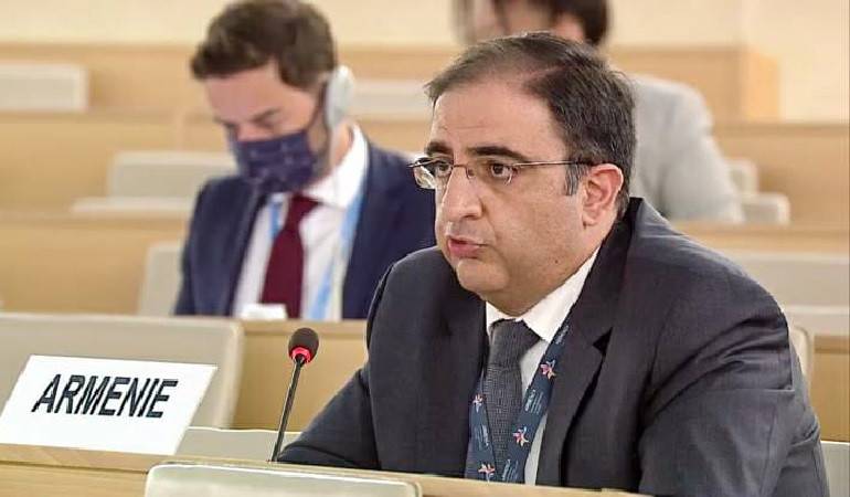 Постоянный Представитель Армении в Женеве выступил с заявлением в Совете ООН по правам человека о наступлении, развязанном Азербайджаном против Армении