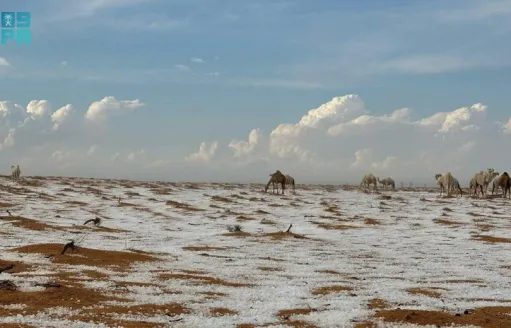 Սաուդյան Արաբիայում՝ անապատում, ձյուն ու կարկուտ է տեղացել