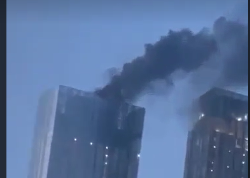 Մոսկվայում այրվում է Capital Towers-ի աշտարակներից մեկը (տեսանյութ)
