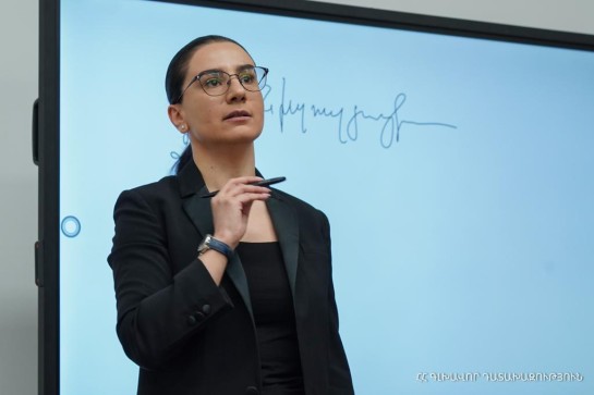 Աննա Վարդապետյանը Ռազմական ակադեմիայի Ցամաքային զորքերի ինստիտուտի կուրսանտների համար վարպետաց դաս է անցկացրել