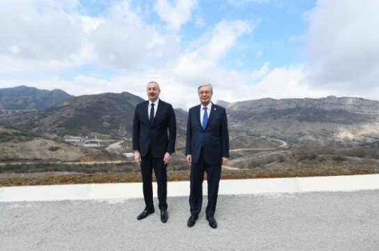 Ադրբեջանի և Ղազախստանի նախագահներն այցելել են օկուպացված Շուշի