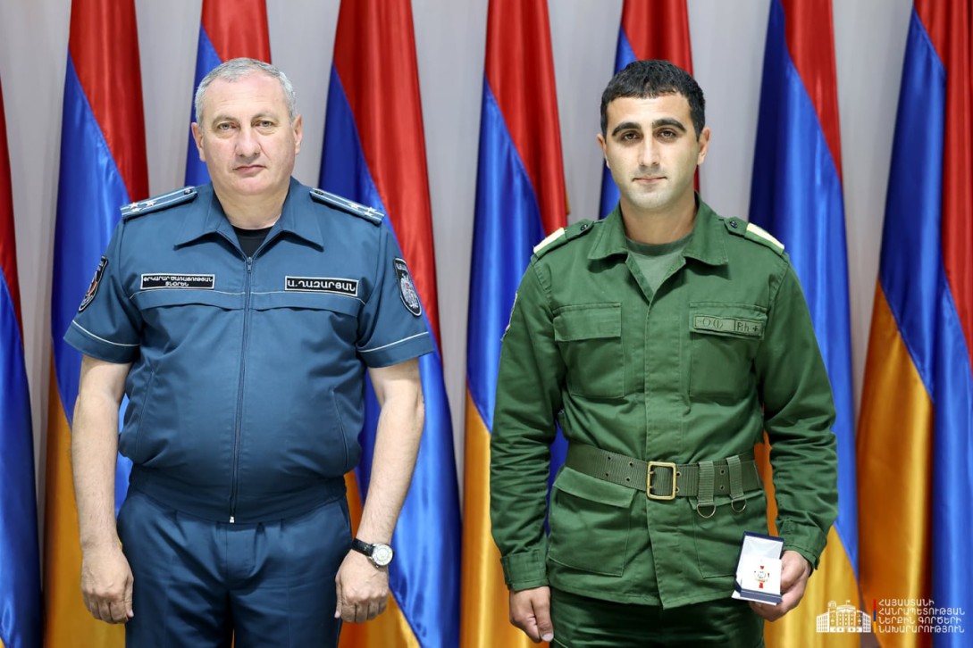 Փամբակ գետում որոնողական աշխատանքներ իրականացրած մի խումբ փրկարարներ պարգևատրվել են