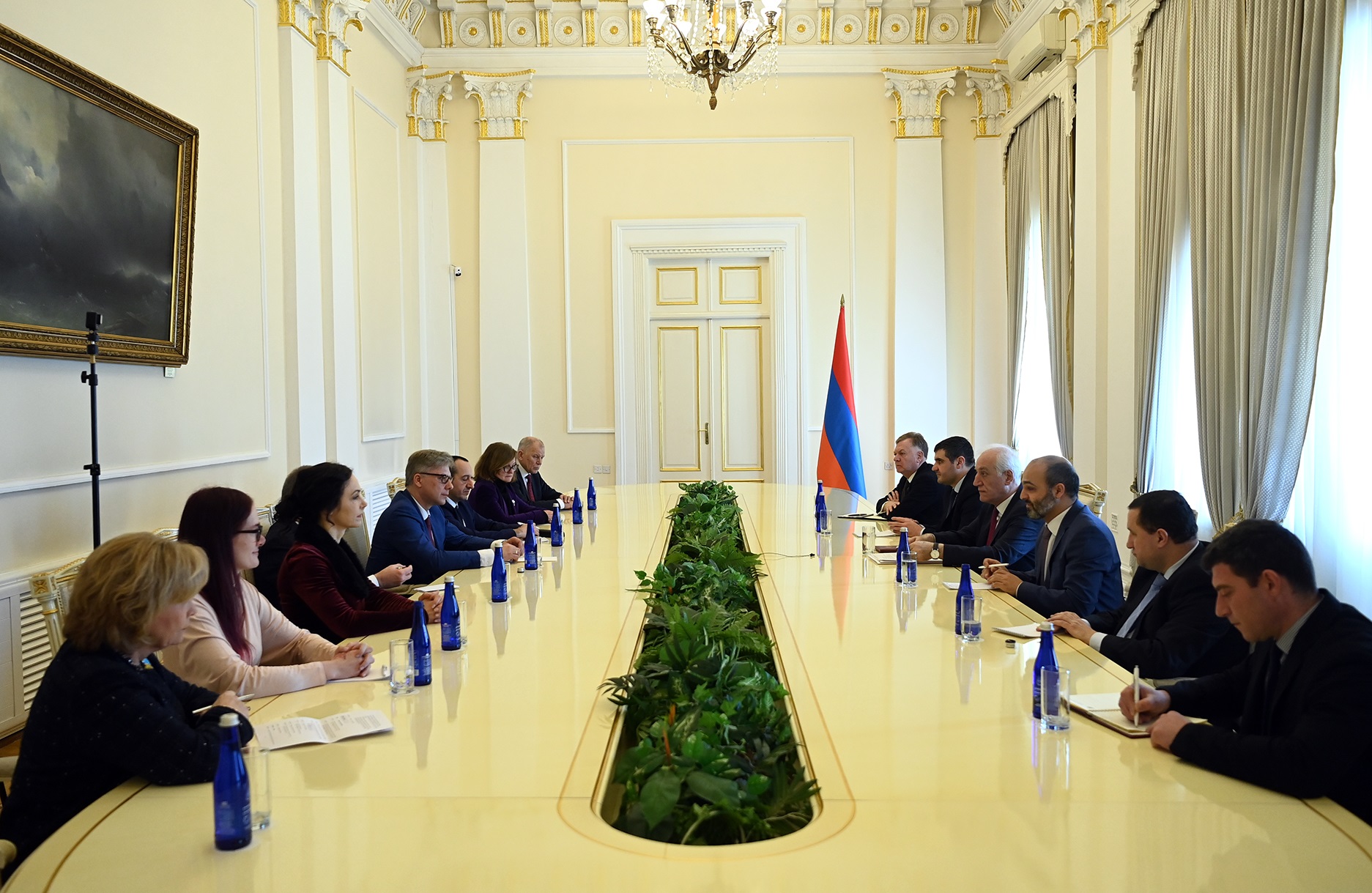 Վահագն Խաչատուրյանը ԵՄ-Հայաստան խորհրդարանական գործընկերության կոմիտեի համանախագահի հետ քննարկել է համագործակցությանն առնչվող հարցեր