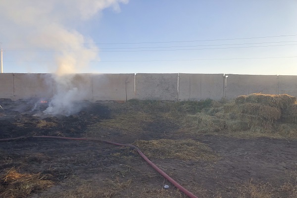Ոստան գյուղում գտնվող անասնաֆերմայի տարածքում այրվել է 2600 հակ անասնակեր