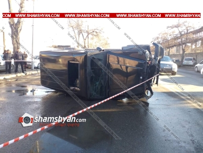 Երևանում բախվել են «յաշիկ»-ն ու Nissan-ը. 4 վիրավորներին ավտոմեքենայից դուրս են բերել փրկարարները
