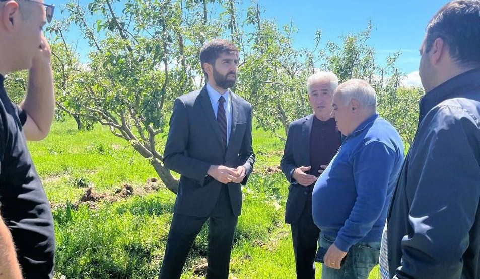 Արման Խոջոյանն այցելել է կարկուտի հետևանքով տուժած Արգինա համայնք