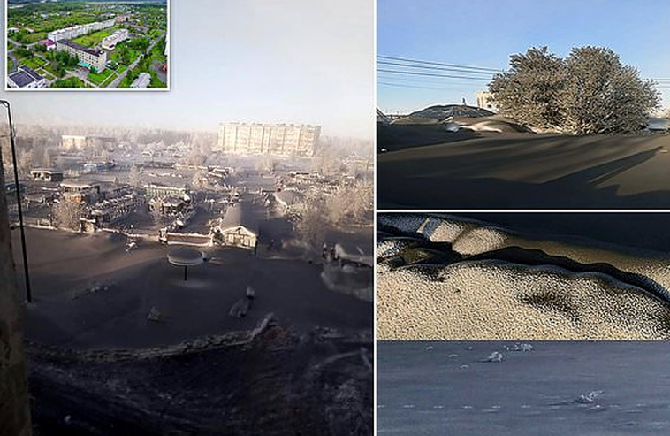 Ռուսաստանի մի շարք գյուղերում տներն ու փողոցները պատվել են սև ձյունով