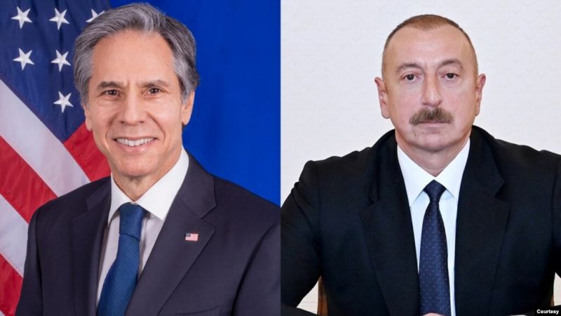 Պետքարտուղար Բլինքենը հեռախոսազրույց է ունեցել Ադրբեջանի նախագահ Ալիևի հետ