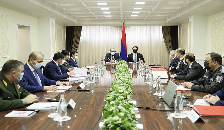 Состоялось заседание Совета безопасности под председательством премьер-министра Никола Пашиняна