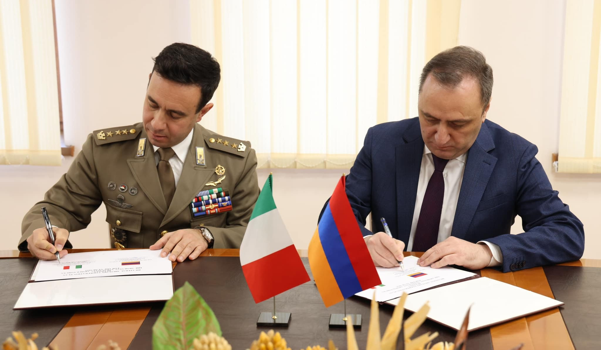 Ստորագրվել է Հայաստան-Իտալիա պաշտպանական համագործակցության 2025 թվականի ծրագիրը