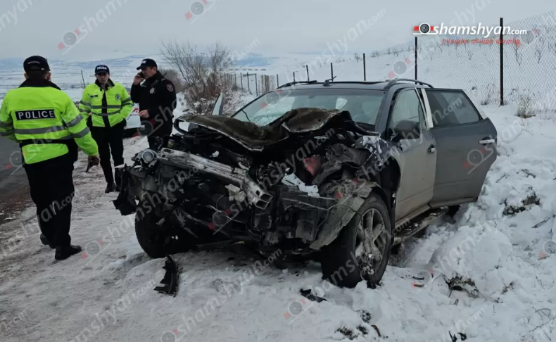 Կոտայքի մարզում բախվել են Nissan Murano-ն ու հողով բարձված Mercedes բեռնատարը․ կա վիրավոր