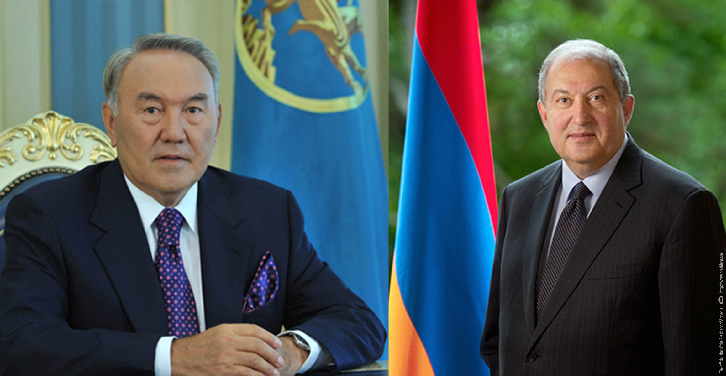 Армен Саркисян поздравил Нурсултана Назарбаева с 80-летием