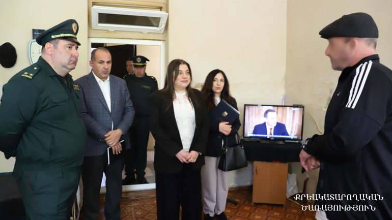 ՔԿԾ պետ Ծովինար Թադևոսյանը շրջայց է կատարել «Դատապարտյալների հիվանդանոց» քրեակատարողական հիմնարկում
