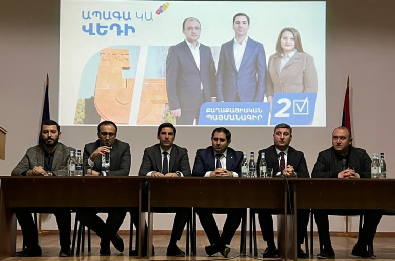 Վեդիում ՏԻՄ ընտրությունների քարոզարշավին մասնակցել է պաշտպանության նախարար Սուրեն Պապիկյանը