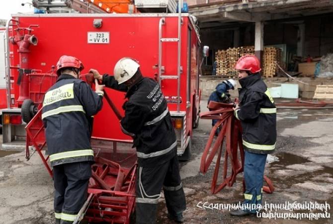Փրկարարները մարել են մթերային խանութում բռնկված հրդեհը