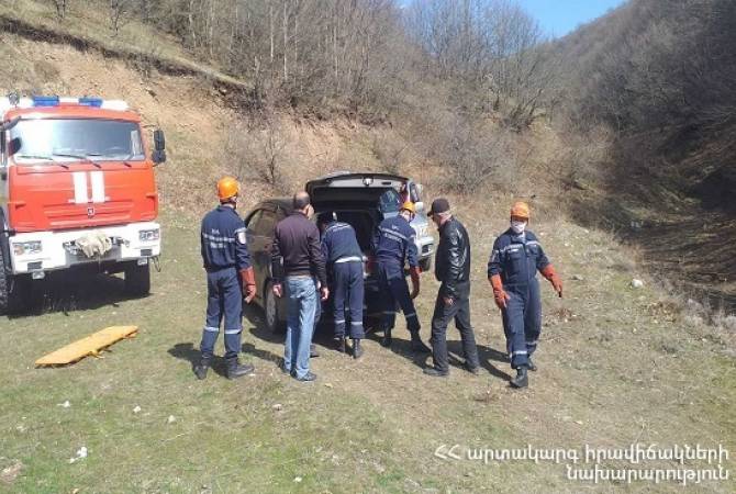 Փրկարարներն իջեցրել են սարի վրա հայտնաբերված դին