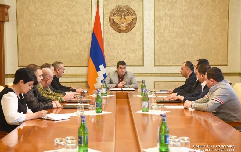 Под председательством президента Арутюняна состоялось заседание Совета безопасности Республики Арцах 