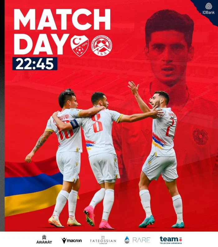 Евро-2024: Назван состав сборной Армении на матч против Турции