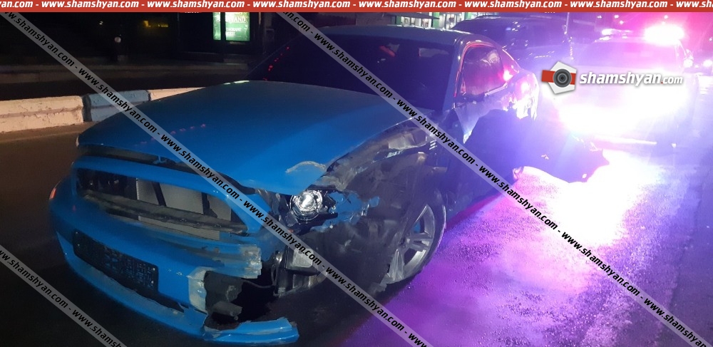 Երևանում 26-ամյա վարորդը Ford-ով բախվել է բետոնե բաժանարար արգելապատնեշին, իսկ հետո՝ էլեկտրասյանը, կա վիրավոր