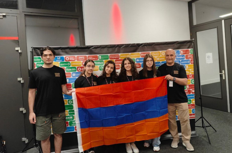 Ինֆորմատիկայի Եվրոպայի աղջիկների 4-րդ բաց օլիմպիադայում Հայաստանի թիմը նվաճել է 1 բրոնզե մեդալ