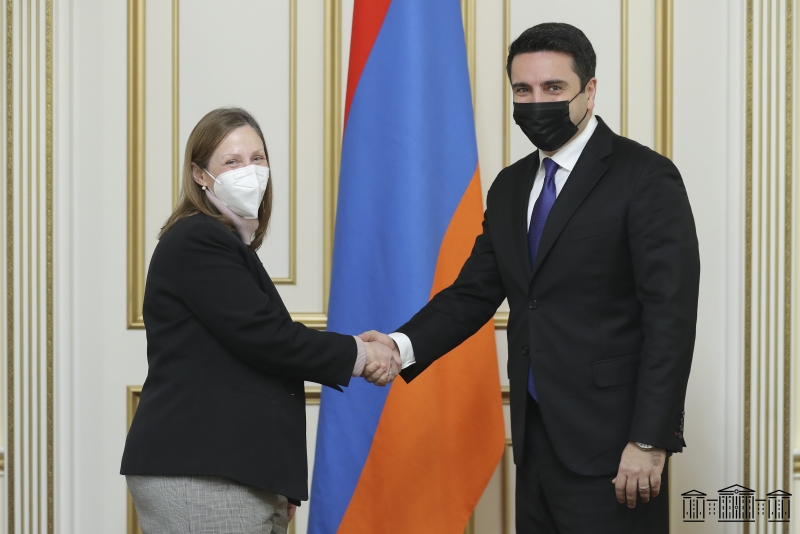 ԱԺ նախագահ Ալեն Սիմոնյանն ընդունել է Հայաստանում ԱՄՆ դեսպանին