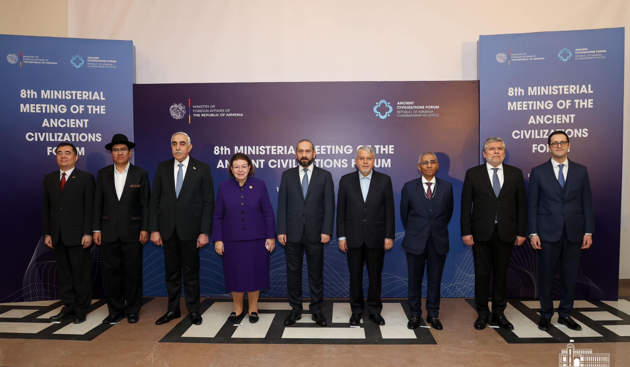 Արարատ Միրզոյանի նախագահությամբ Երևանում մեկնարկել է հնագույն քաղաքակրթությունների ֆորումի 8-րդ նախարարական հանդիպումը