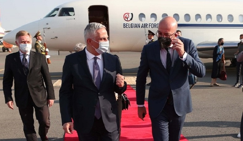 Եվրոպական խորհրդի նախագահ Շառլ Միշելը ժամանեց Հայաստան