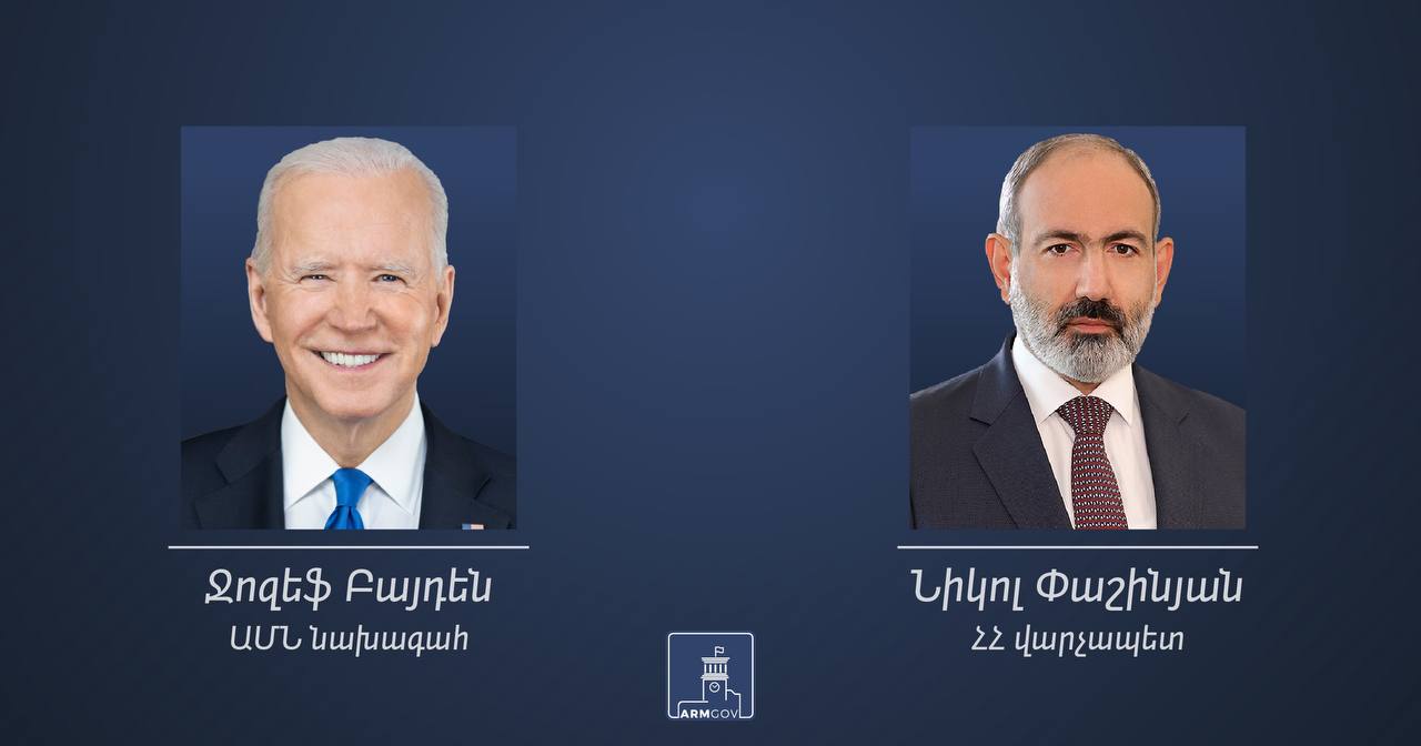 Байден в письме Пашиняну: Моя администрация готова предпринять смелые инициативы, которые помогут проложить путь к миру