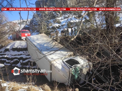 Վայոց ձորի մարզում 40-ամյա վարորդը Isuzu-ով կողաշրջված վիճակում հայտնվել է Դարբ գետի ափի մոտ