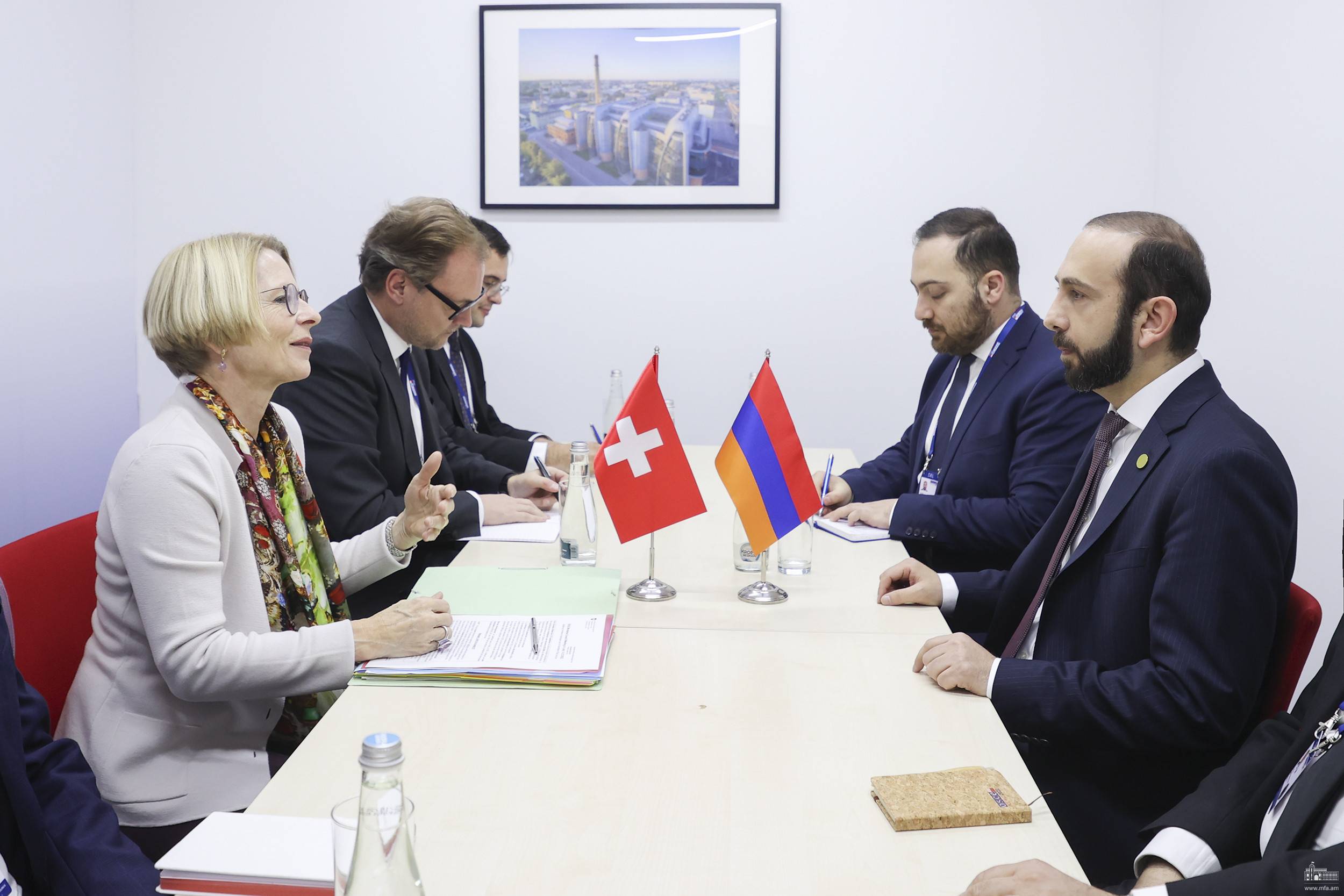 Арарат Мирзоян встретился с Госсекретарем Федерального департамента иностранных дел Швейцарии Ливией Лой