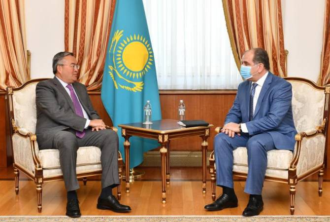 Դեսպան Ղևոնդյանն ու Ղազախստանի ԱԳ նախարարը քննարկել են փոխգործակցության հարցեր