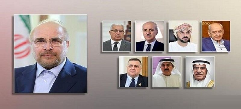 Իրանի խորհրդարանի նախագահը Գազայում տիրող իրավիճակի վերաբերյալ հեռախոսազրույց է ունեցել 7 իսլամական երկրների խորհրդարանների նախագահների հետ