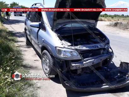 Արարատի մարզում բախվել են Opel Zafira-ն ու ВАЗ 2106-ը. կա վիրավոր